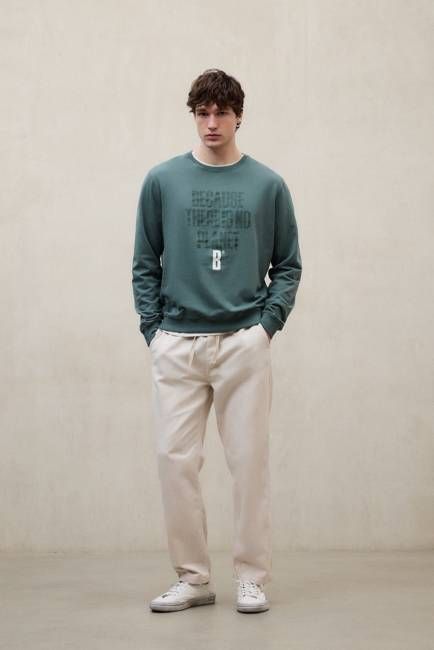 GREEN BARDERA SWEATSHIRT