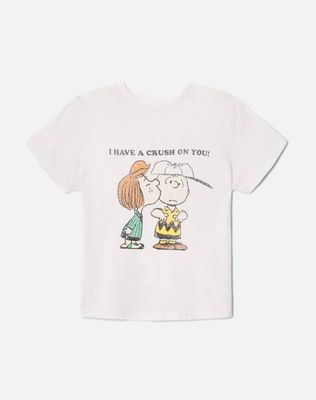 Classic "Peanuts Crush" Tee - Vintage White