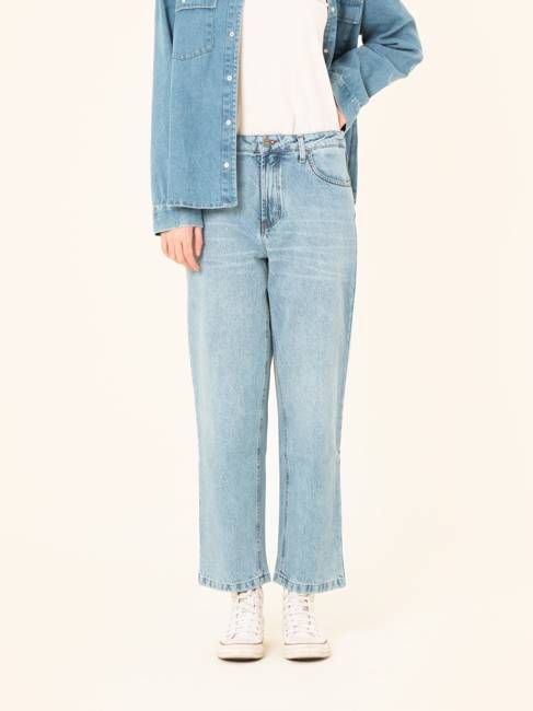 WOMEN'S MOMFIT TULSA LIGHT BLUE ECO JEANS