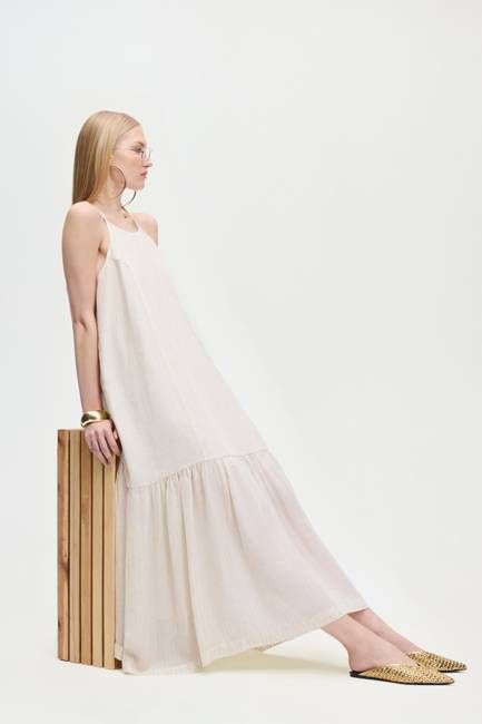 Natural Strappy Dress