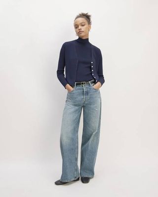 The Super Baggy Jean | Faded Indigo