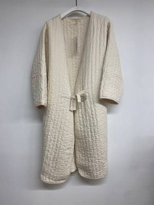 Akoya Organic Cotton Quilted Jacket in Off White