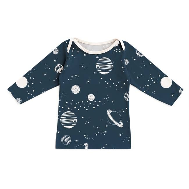Long-Sleeve Lap Tee - Planets Night Sky