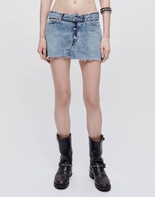 Levi's Raw Waist Mini Skirt