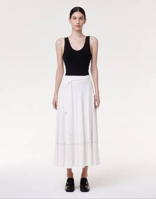Pleated Skirt - Resale | White