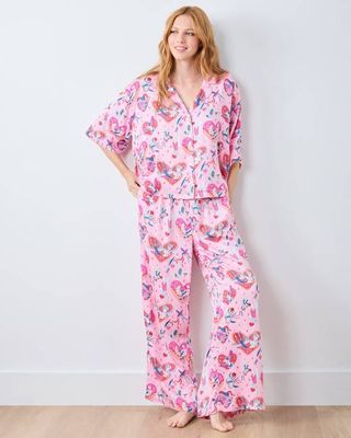 Swooning Sparrows - Eco Satin Wildest Dreams Set - Pink Petal