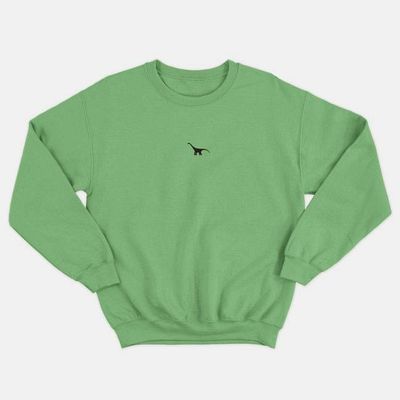 Tiny Embroidered Dinosaur Kids Sweatshirt (Unisex)