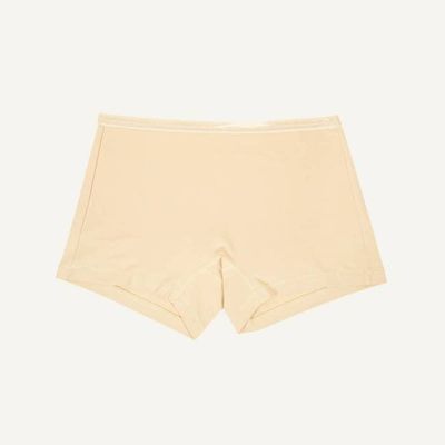 Organic Cotton Mid-Rise Shortie in Wheat