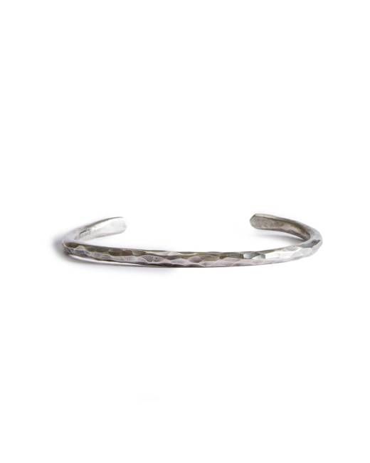 The Hammered Cuff in Sterling Silver