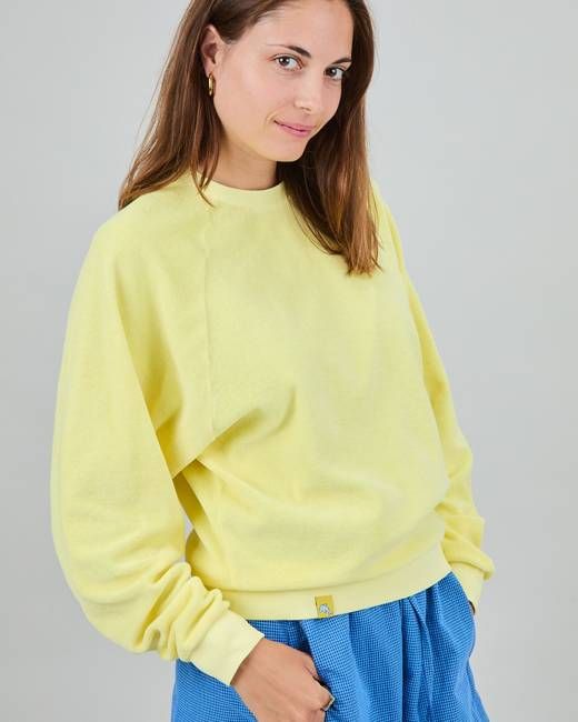 Terry Ranglan Sweatshirt Yellow