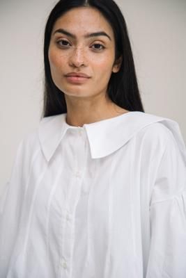 Prunus Organic Cotton Poplin Shirt in White