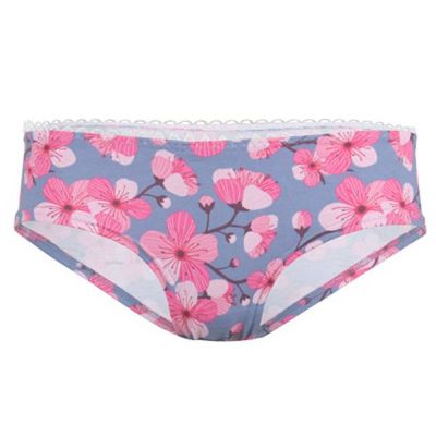 Bio Hipster Muster Kirschblüte (blau) - kaufen