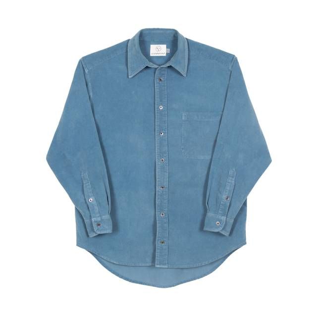 Corduroy Shirt- Pale Indigo