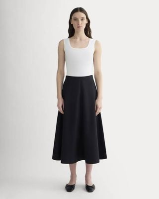 The Form Square-Neck Bodysuit | White