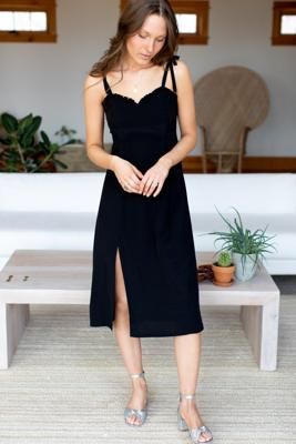 Rosalia Dress - Black Sustainable