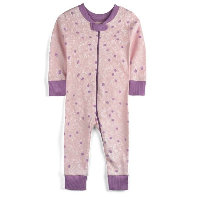 100% Organic Cotton One-piece Baby Pajamas: Garden Path Collection