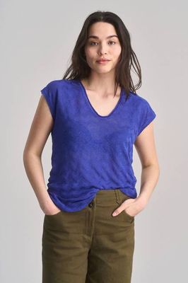 POLLY Organic Cotton Vest - Blue