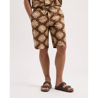 Tyler Linen Printed Short