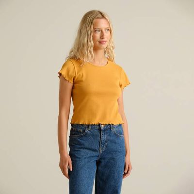 DEDICATED - Rib Top Ven Amber Yellow