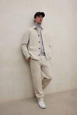BEIGE NALON TROUSERS
