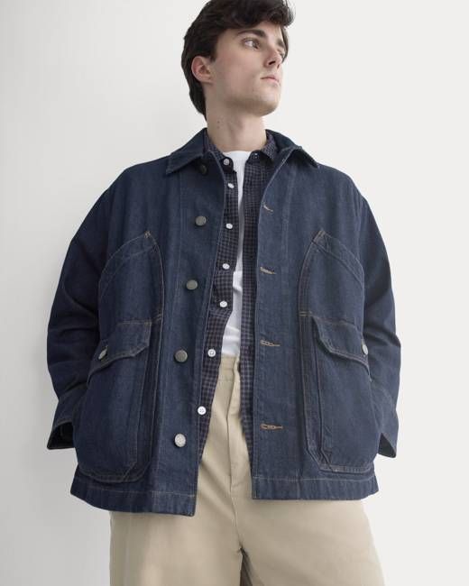 Relaxed Denim Barn Jacket | Dark Rinse