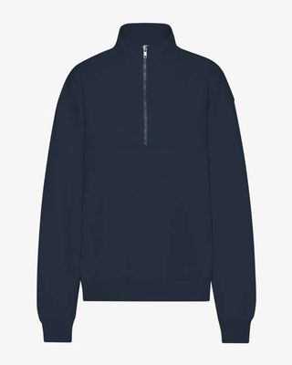 Organic Quarter Zip - Navy Blue