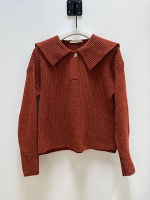 Rini Recycled Wool Jumper in Paprika Marl S Preloved