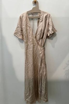 Sample Sale Lola Wrap Dress in Champagne