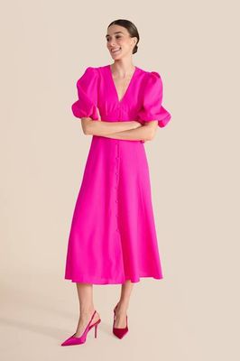 Francine knallrosafarbenes Kleid