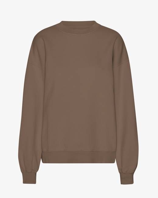 Organic Oversized Crew - Cedar Brown