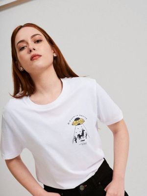 DOWN IN MEXICO WHITE T-SHIRT