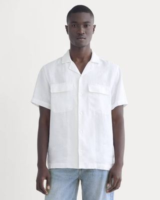 The Resort Shirt in Linen | White